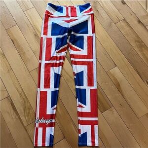Goldsheep British flag Union Jack Flag Print
Leggings size medium